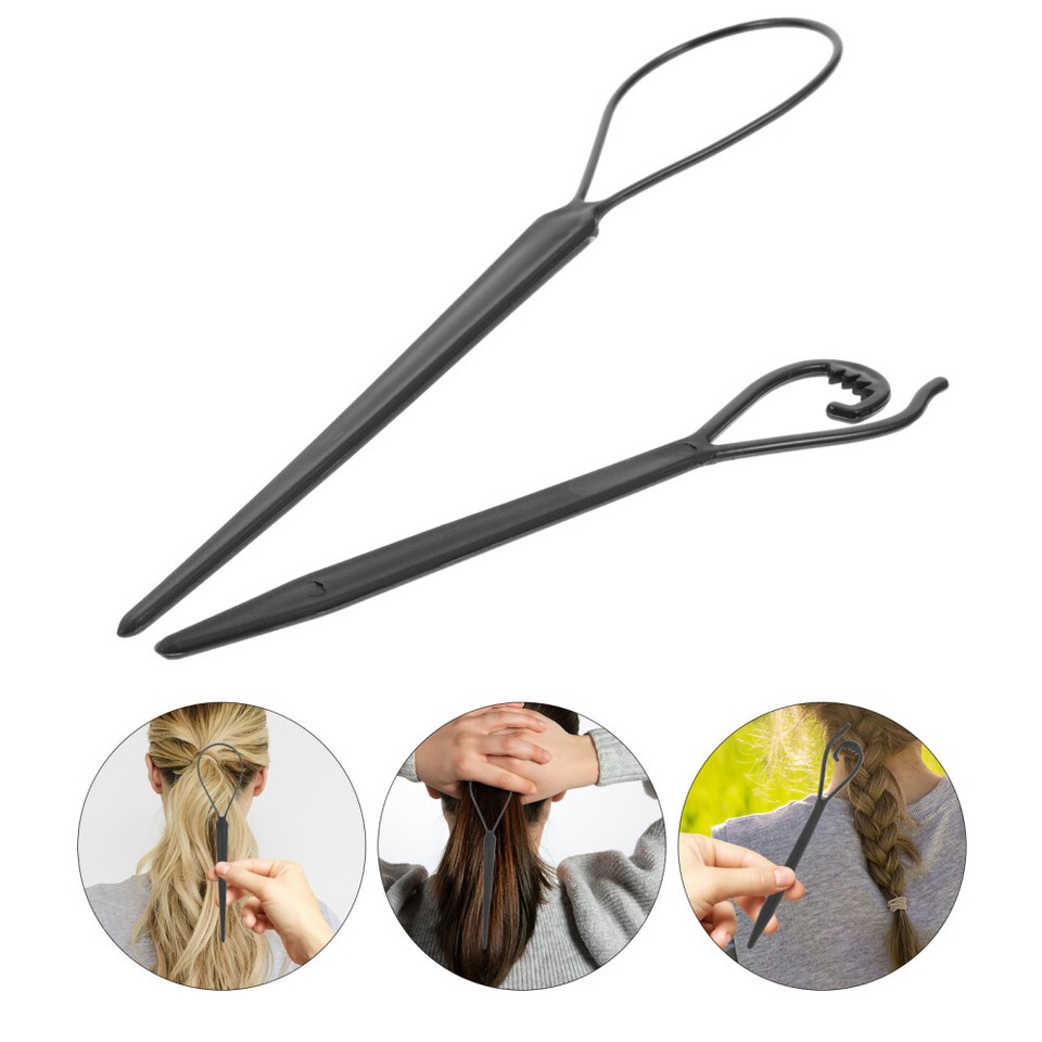 2pcs Hair Styling Braiding Tools Hair Pull Through Tool DIY Hair