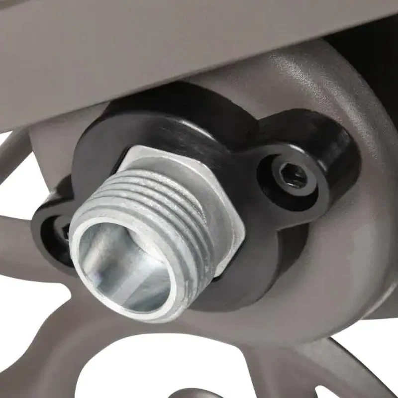 Carro de carrete de manguera de 2 ruedas a prueba de óxido de aluminio sin fugas con borde de goma duradero NUEVO Foto 4 de 4