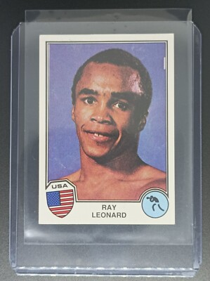 RAY LEONARD #67 BOXING USA - SPORT SUPERSTARS EUROFOOTBALL 82 Panini