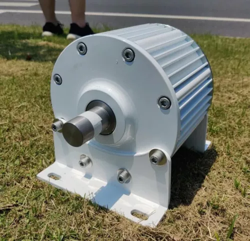 2000W 120V 220V Permanent Magnet Generator 3 Phase Synchronous Gearless Dynamo - Foto 8 di 26