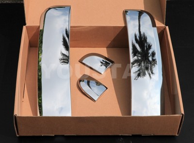 US STOCK 4x CHROME Side Fender Shark Vent Covers for Jaguar XF XFR