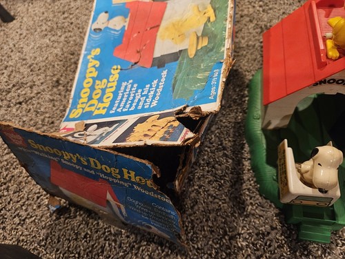 Hasbro1965 Romper Room Snoopy's Dog House Snoopy Woodstock Ice-cream cart - Picture 7 of 10