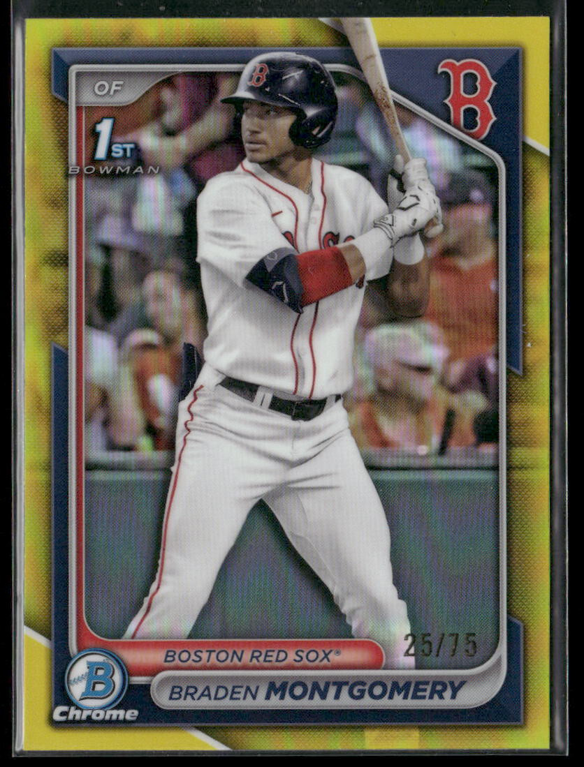 2024 1st Bowman Draft Chrome Braden Montgomery Yellow /75 White Sox
