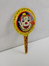 Vintage Kirchhof Noise Maker Life Of The Party Tin Clown Clapper Made In USA EUC