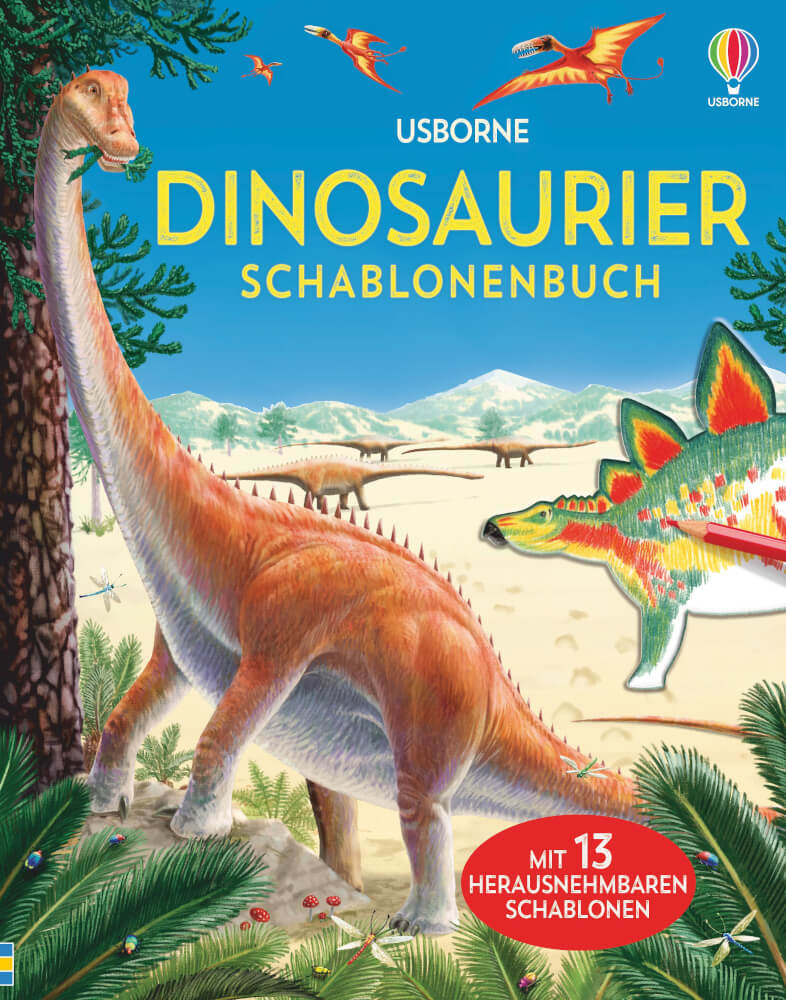 Dinosaurier Schablonenbuch