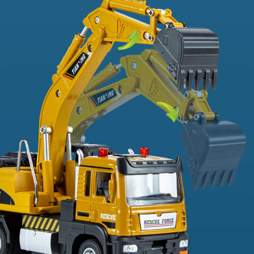 1/50 Excavator Truck Toy Construction Vehicle Model Diecast Toy Car Boys Gifts - Picture 5 of 6