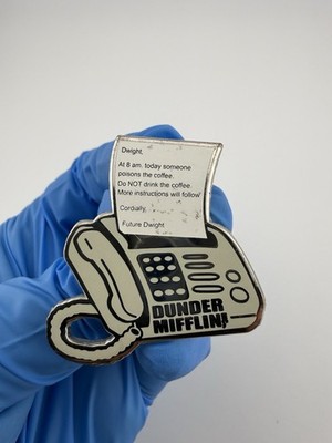 Dwight Shrute Fax From Future Dwight Faux Machine Enamel Lapel Pin