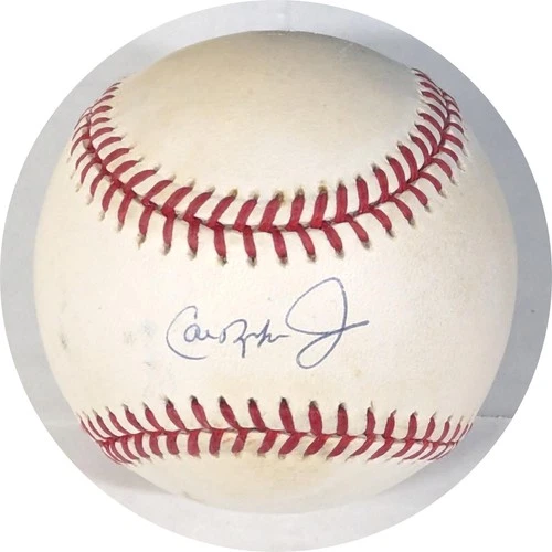 Cal Ripken Jr Autographed AL Brown Baseball JSA CK18365