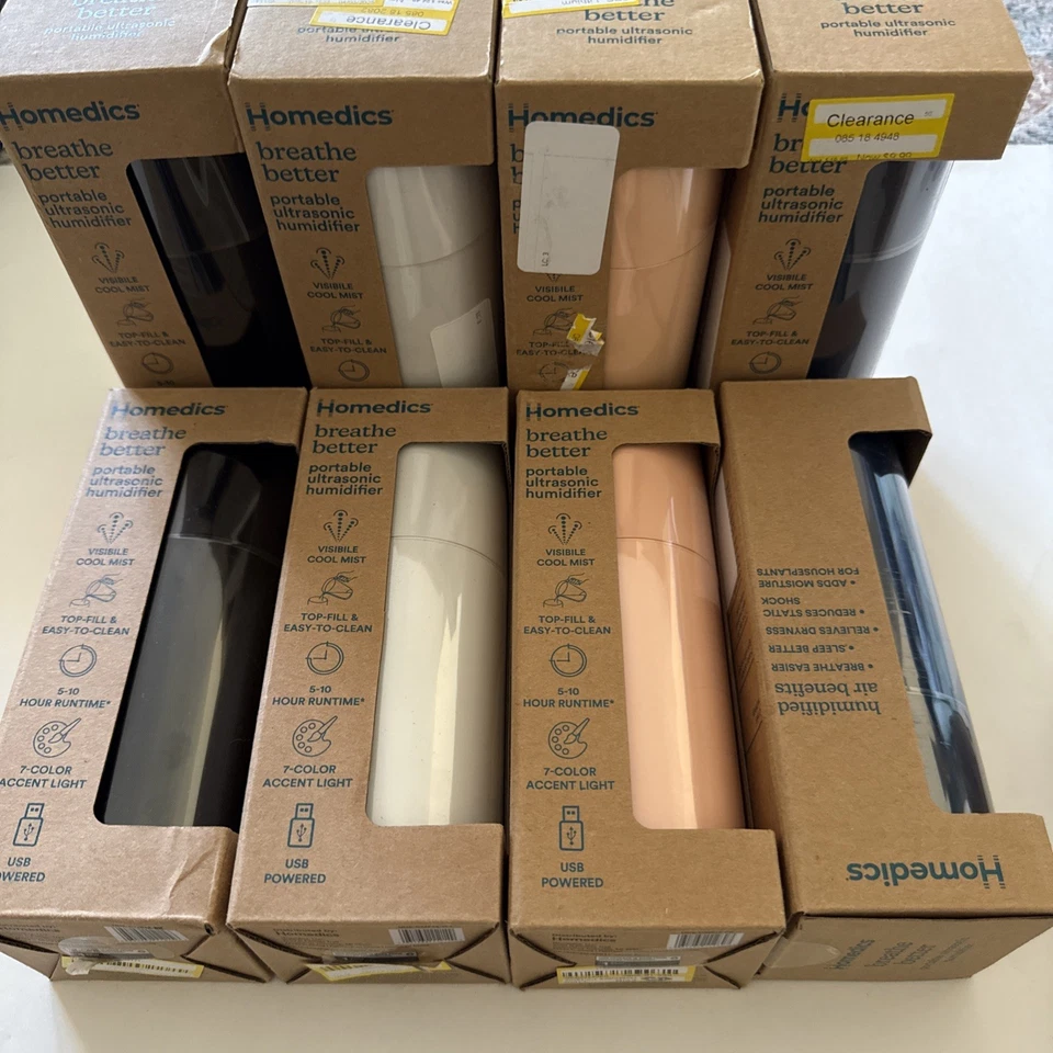 Homedics Breathe Better Portable Humidifier NEW - Image 2 of 4