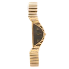 Vintage 15mm Seiko 1F20-5D59 Half Moon Ladies Quartz Wristwatch Japan Gold Tone