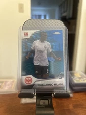 Randal Kolo Muani 2023 Topps Chrome Bundesliga Blue Refractor /180 Rookie RC #38