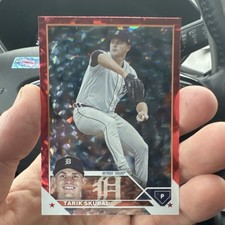 Topps 2023 Stadium Club Tarik Skubal #114 Orange Foil /199 Detroit Tigers
