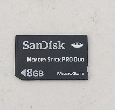 SanDisk 8GB Memory Stick Pro Duo Memory Card | Sony PSP | Camera Cybershot
