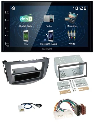 Kenwood 2DIN Bluetooth MP3 USB DAB Autoradio für Toyota RAV 4 (2011-2013) - Bild 1 von 4