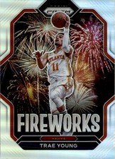 Trae Young 2022-23 Panini Prizm Fireworks Silver Prizm #21 Atlanta Hawks