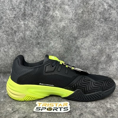 Adidas Barricade 13 Tennis Shoes Mens Sz 11 Black Lucid Lemon