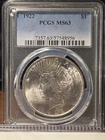 1922 Peace Silver Dollar MS63 PCGS