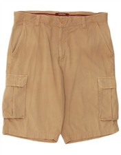 CARRERA Mens Cargo Shorts W38 XL Beige Cotton FI05
