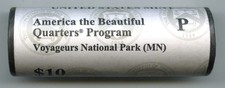 2018 Voyageurs MN National Park Quarter $10 Coin Roll US Mint - Q519