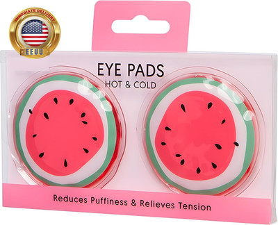 Watermelon Hot & Cold Eye Pads   Gel Eye Masks for Puffiness, Dark Circles, Migr