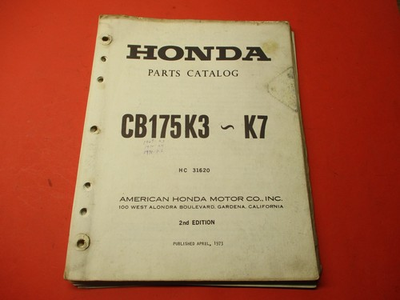 #ad OEM ORIGINAL HONDA PARTS CATALOG MANUAL 1969 1973 CB175 K3 K7 $29.99