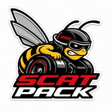 Scat Pack Dodge Inspired Logo Vinyl Sticker Laptop Wall Mirror Cup Tumblr Locker Scat Pack Dodge Inspired Logo Vinyl Sticker Laptop Wall Mirror Cup Tumblr Locker