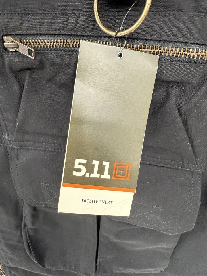 NEW 5.11 Tactical Series Taclite Vest Jacket Mens Size 2XL Black Utility - Image 3 of 4