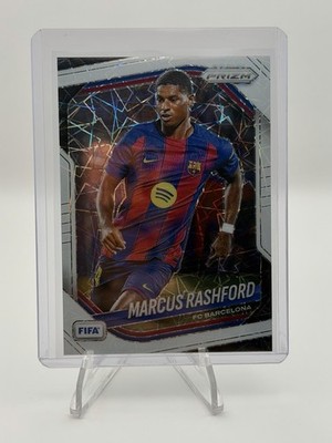 2025-26 Panini Prizm FIFA Marcus Rashford White Lazer /25 Barcelona