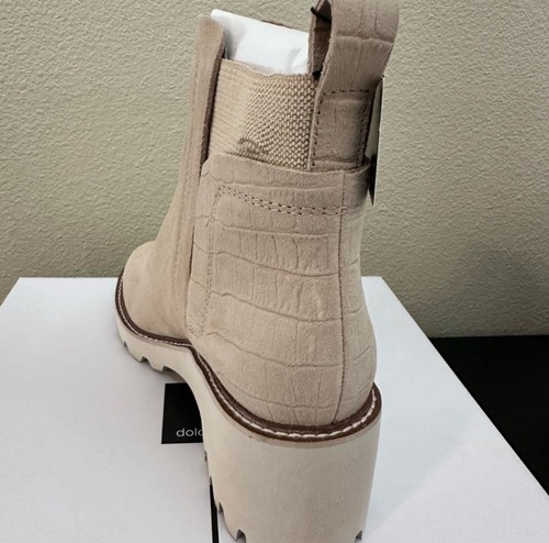 Dolce Vita Huey H2O Wide Booties Dune Suede Size 8 NIB - Picture 3 of 6