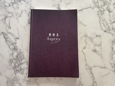 ASPREY HOME CHINA CRYSTAL JEWELS WATCH CLOCK SILVER LEATHER FASHION CATALOG BOOK