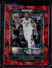 2023 Panini Prizm Draft Picks #21 Adam Flagler Red Ice