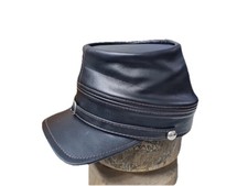 Leather Kepi American Civil War Cap Replica History Confederate Militaria