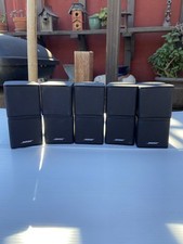 Lot Of 5 Bose Mini Lifestyle Double Cube Jewel black Speakers - Bin HW