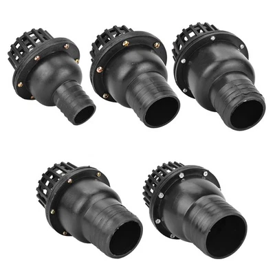 1X Clapet Anti-Retour Plat Basse Pression En Pvc Noir Pour Pompe À Eau Pour