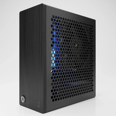 Densium APU BLACK ASH Hardwood Panel 4L SFF Mini ITX PC Computer Case SFFTEK NEW