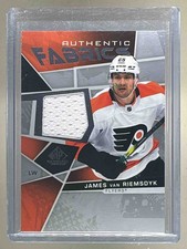 James van Riemsdyk 2021 SP Game Used #AF-JV Authentic Fabrics Patch