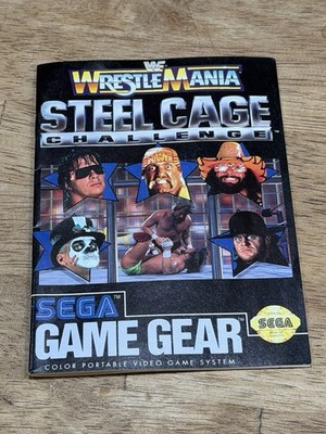 WWF Wrestle Mania Steel Cage Sega Game Gear Video Game Manual Only Vintage Retro