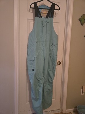 The North Face Turquoise Overall Bib Sz 2X Wasabi Dry Vent Ski Snow Womans Long