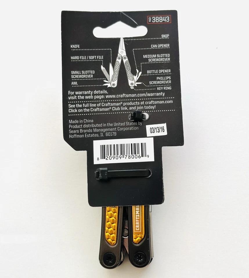 Craftsman 10-IN-1 Mini Multi Tool  Multitool - Image 2 of 2