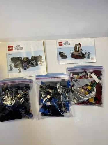 Lego Black Panther 2 Lot - 76213 + 76211 - 100% Parts - No Figs