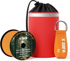 XBEN Arborist Throw Line Kit   150ft Slick Rope 150FT Rope with 9 Oz Throw Bag
