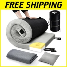 Comfortable CertiPUR Memory Foam Sleeping Pad - Perfect for Tents & Guest Beds