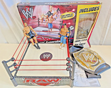 WWE Smackdown Ring Boxed With Accessories and Two Figures PLUS a Belt Too
