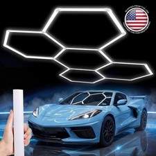 Durable 25 Pack Hexagon LED Garage Lights - Waterproof with 5000K Brightness