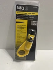 - Klein Tools Electrician Coaxial Cable Stripper- 2 Level, Radial Tool New
