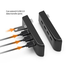 USB Hub 2.0 Multi-Ports Charger Splitter Expansion Adapter For PS5 Console