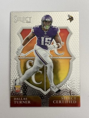 2024 Panini Select - Select Certified Rookies Dallas Turner #11 (RC)