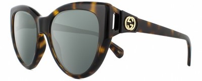 GUCCI GG0877S-002 Cat Eye Polarized Sunglasses Brown Havana  display picture 3
