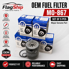 Set Of 5 Mopar Mo-867 Diesel 68197867ab Fuelwater Separator Filter