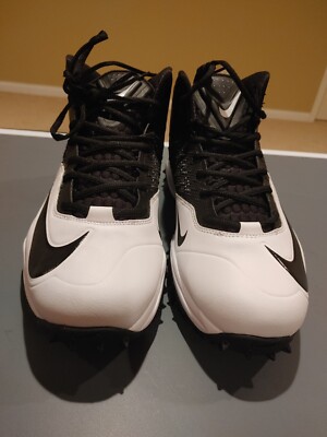 Nike Zoom Code Elite Destroyer Football Cleats Black White 603351-100 Mens 11.5 Nike Zoom Code Elite Destroyer Football Cleats Black White  main image 4